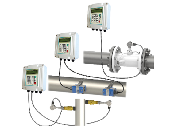 Clamp On Ultrasonic Flow Meter Water Flow Transmitter